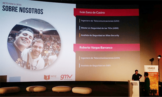 Roberto Vargas (GMV) wins the Reto ISACA 2016