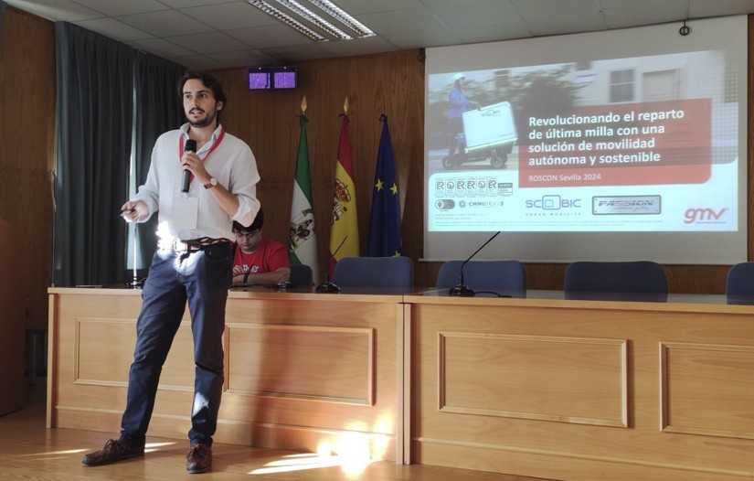 GMV presenta en ROSCon España la solución de movilidad autónoma y sostenible para el reparto de última milla