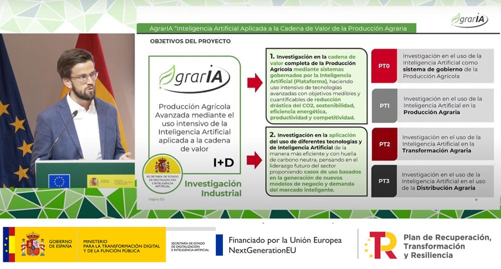 Eric Polvorosa Pascal presenta el proyecto AgrarIA de IA aplicada al sector agro