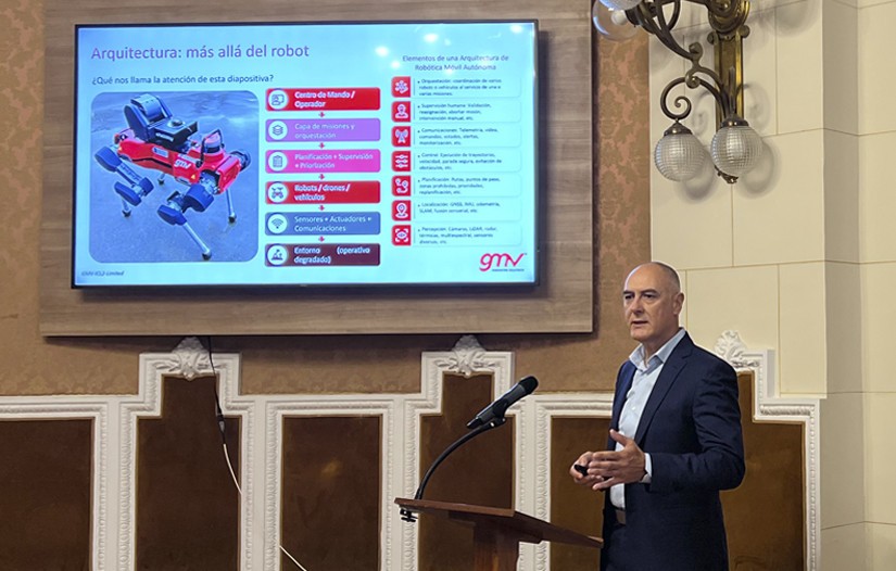 GMV muestra el potencial de la robótica móvil autónoma para reforzar la logística en entornos degradados y gestión de catástrofes